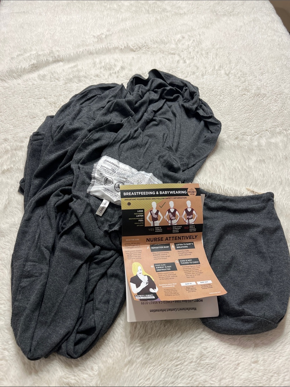 The original Moby wrap gray